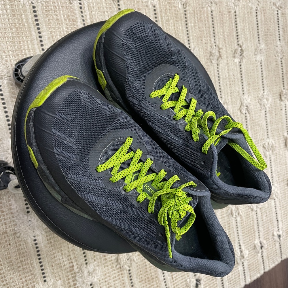 HOKA One One Torrent Running Shoes 1097751 Gray & Green Men's 8.5